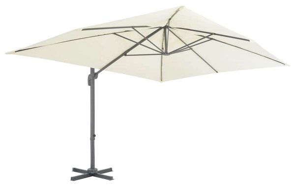 Parasol ogrodowy Cantilever z aluminiowym słupkiem 400x300 cm, piaskowy