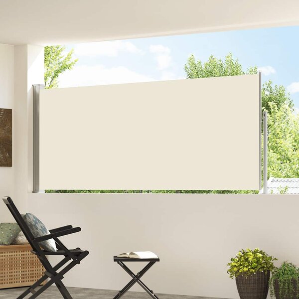 Zwijana markiza boczna, 120 x 300 cm, kremowa