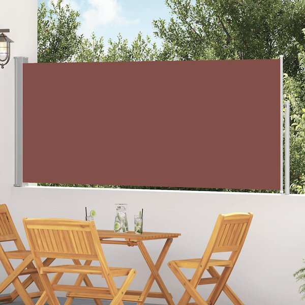 Zwijana markiza boczna, 120 x 300 cm, brązowa
