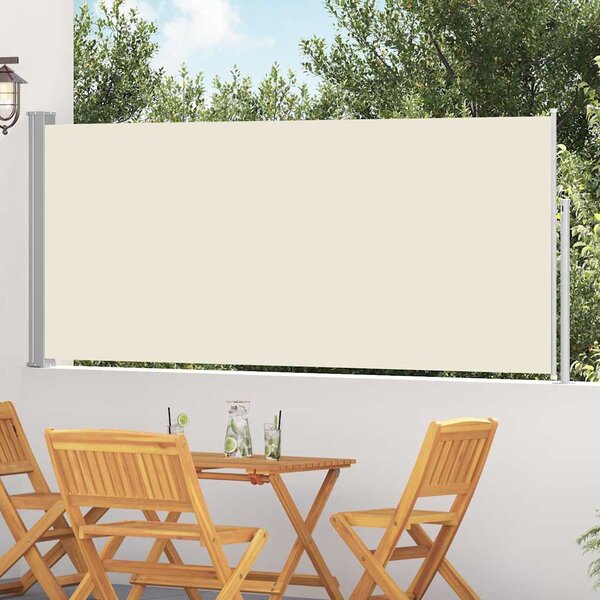 Zwijana markiza boczna, 120 x 300 cm, kremowa