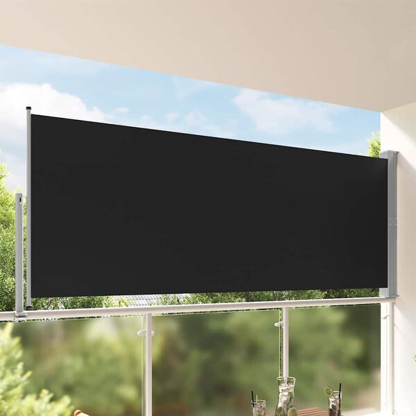 Tarasowa, zwijana markiza boczna, 140 x 300 cm, czarna