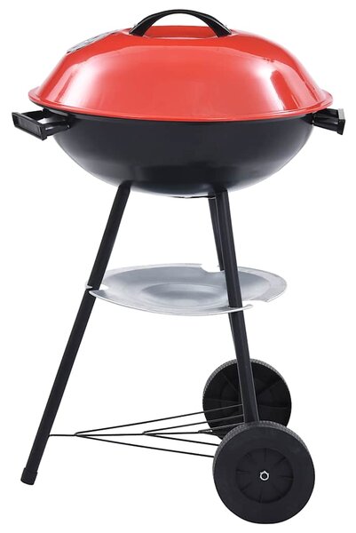 Przenośny grill węglowy XXL, z kółkami, 44 cm