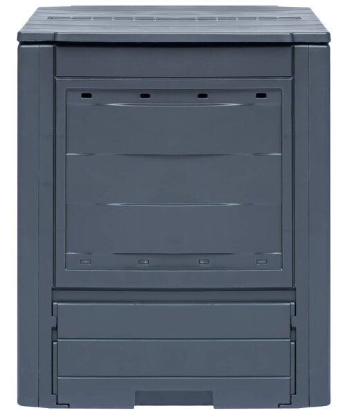 Kompostownik ogrodowy, szary, 60x60x73 cm, 260 L