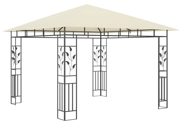Altana ogrodowa z moskitierą, 3x3x2,73 m, kremowa, 180 g/m²