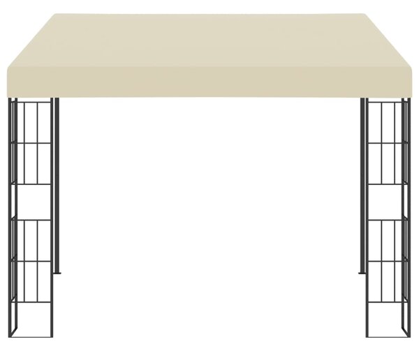 Altana przyścienna, 3x3 m, kremowa, tkanina