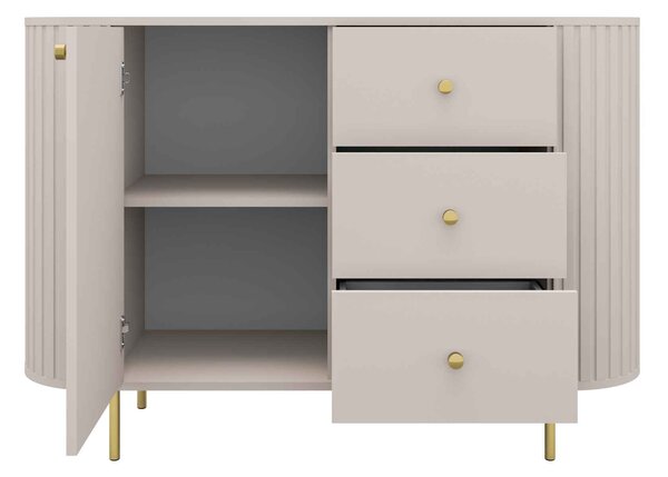 Komoda BOLLA 123 cm do Salonu Sypialni Odcienie beżu