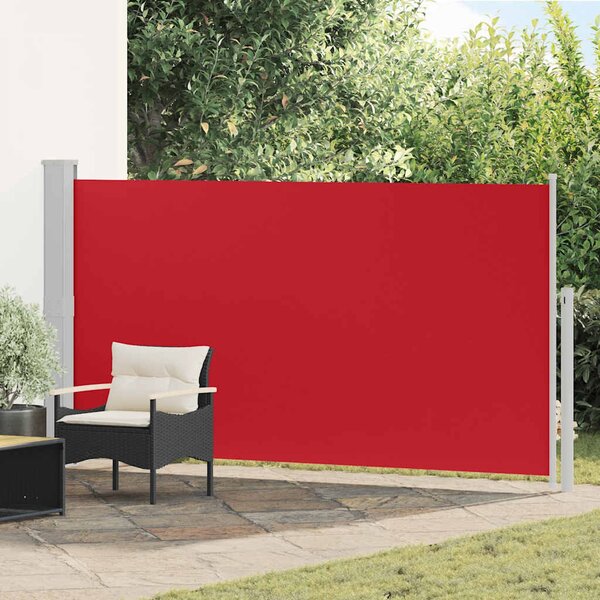 Wysuwana markiza boczna na taras, 170 x 300 cm, czerwona