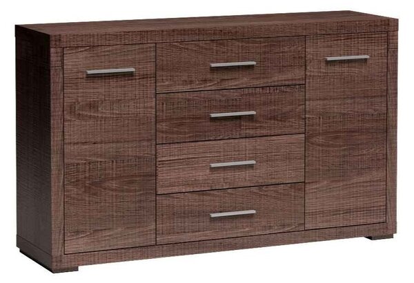 Komoda SALERNO 148 cm do Salonu Sypialni Brązowy