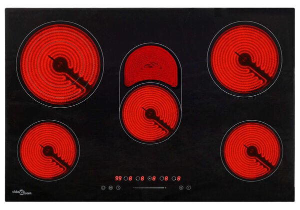 Płyta ceramiczna z 5 palnikami, dotykowa, 90 cm, 8500 W