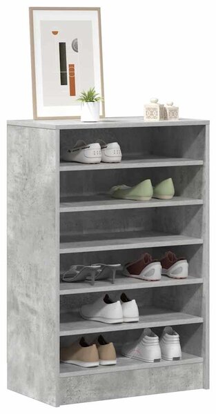Szafka na buty, szarość betonu, 60x35x92 cm