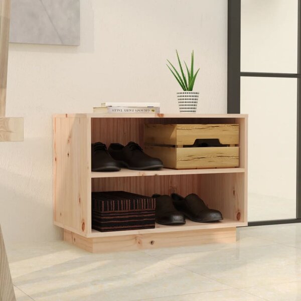Szafka na buty, 60x34x45 cm, lite drewno sosnowe