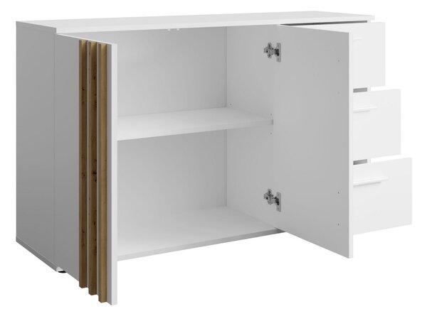 Komoda TECTONIC 119,8 cm do Salonu Sypialni Biały