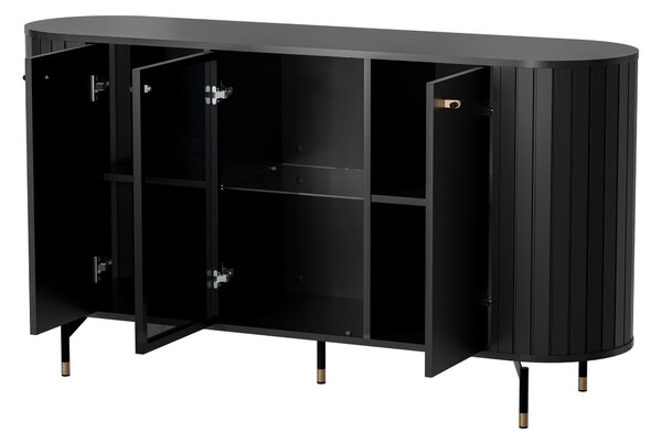 Komoda THIRA 150,1 cm do Salonu Sypialni Czarny
