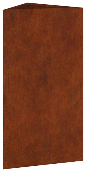 Donica ogrodowa, 40x34,5x75 cm, stal kortenowska