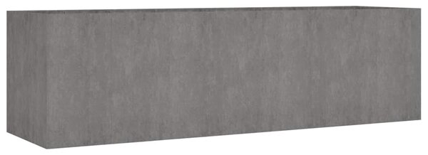 Podwyższona donica, 280x80x80 cm, stal kortenowska