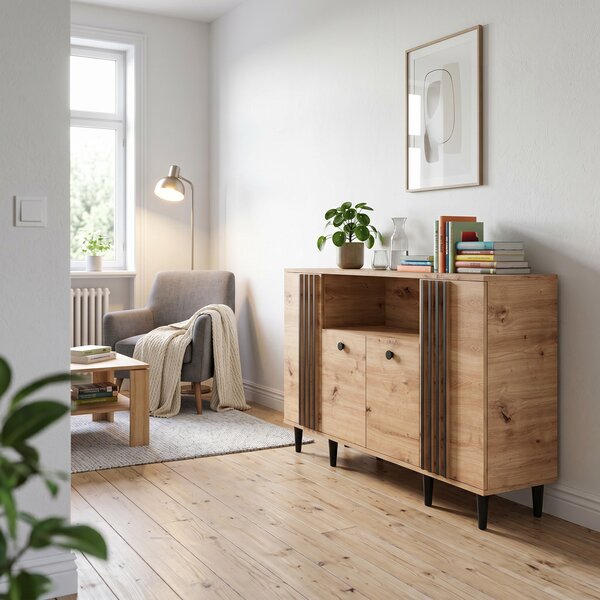 Komoda ARTIANO 160 cm do Salonu Sypialni Dąb artisan