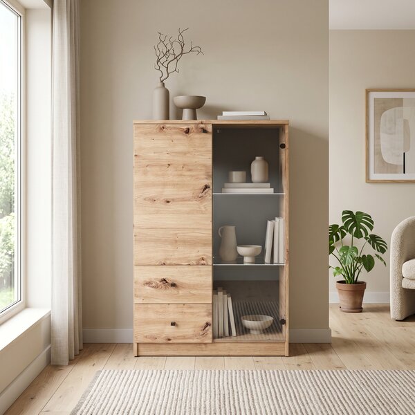 Komoda NATURIO 80 cm do Salonu Sypialni Dąb artisan