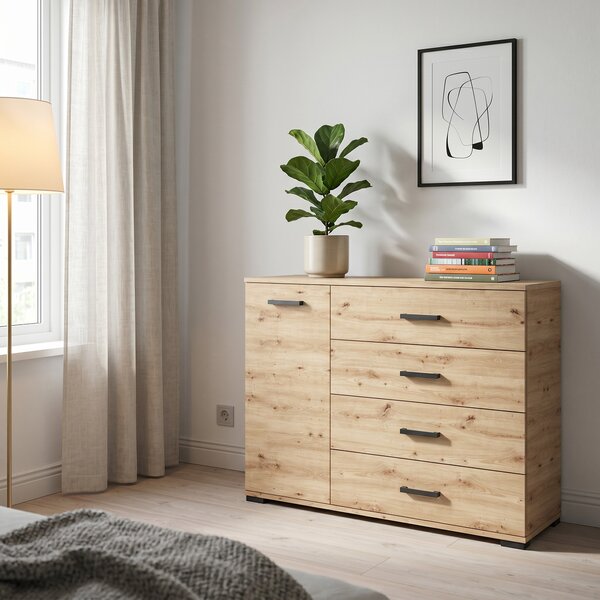 Komoda ALBANO 120 cm do Salonu Sypialni Dąb artisan