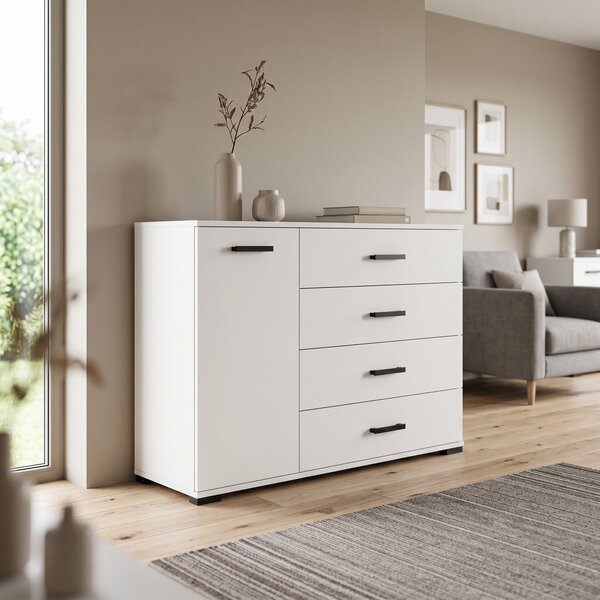 Komoda ALBANO 120 cm do Salonu Sypialni Biały