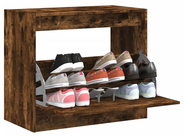 Szafka na buty, przydymiony dąb, 80x42x69 cm