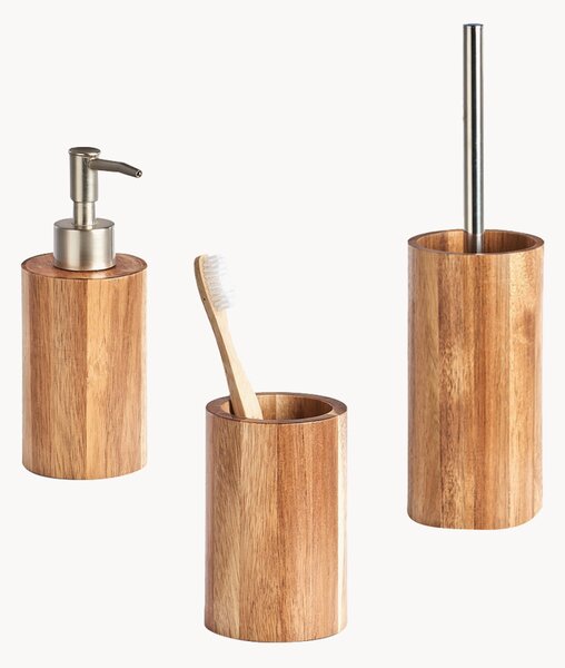 Kubek na szczoteczki z drewna akacjowego Wood