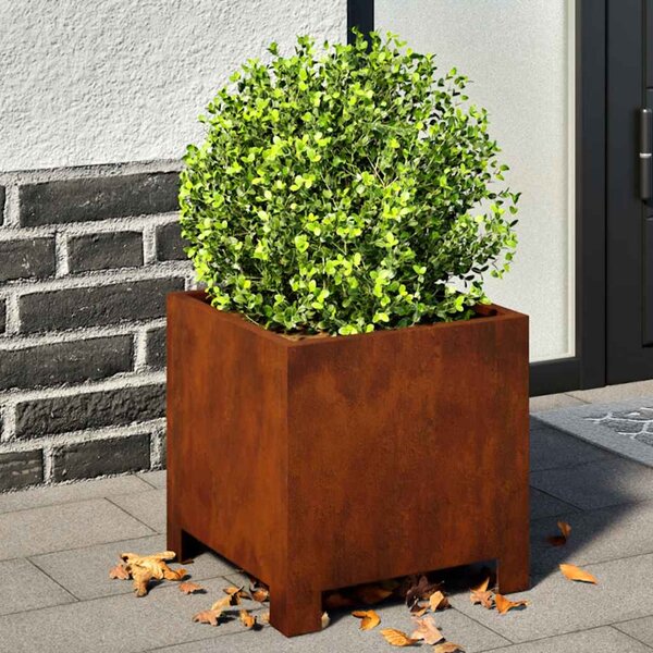 Doniczki ogrodowe 2 szt. 30x30x30 cm Stal kortenowska