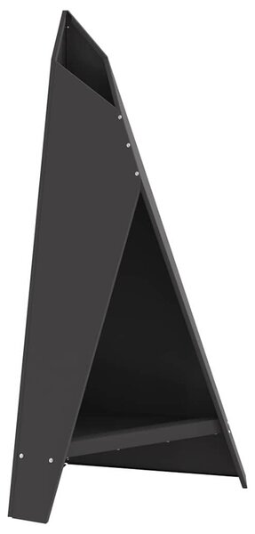 Kominek Czarny 58 x 40 x 100 cm Stal