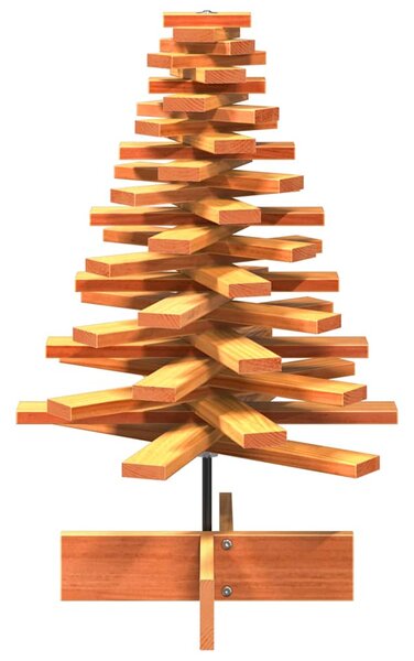 Drewniana choinka do udekorowania, brązowa, 80 cm, sosnowa