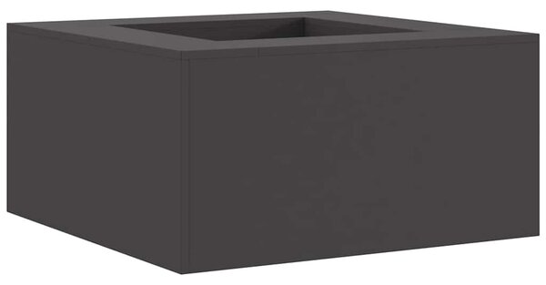 Kominek Czarny 80 x 80 x 40 cm Stal