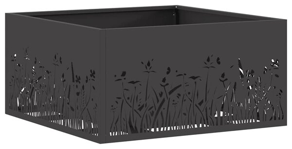 Kominek Czarny 60 x 60 x 30 cm Stal