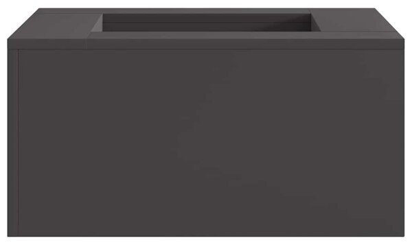 Kominek Czarny 60 x 60 x 30 cm Stal