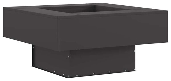 Kominek Czarny 80 x 80 x 40 cm Stal