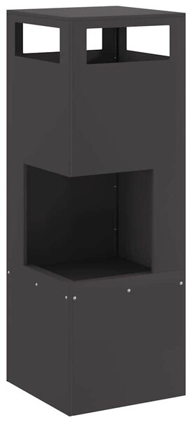 Kominek Czarny 35 x 35 x 100 cm Stal