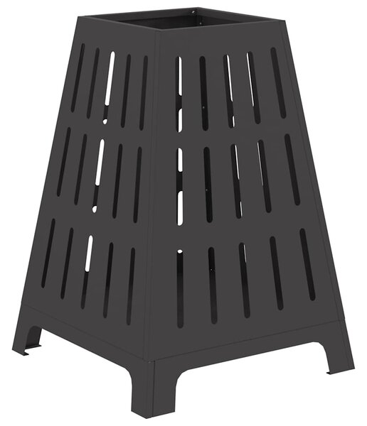 Kominek Czarny 50 x 50 x 70 cm Stal