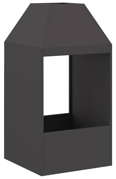 Kominek Czarny 50 x 50 x 100 cm Stal