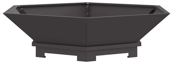 Kominek Czarny 100 x 100 x 28 cm Stal