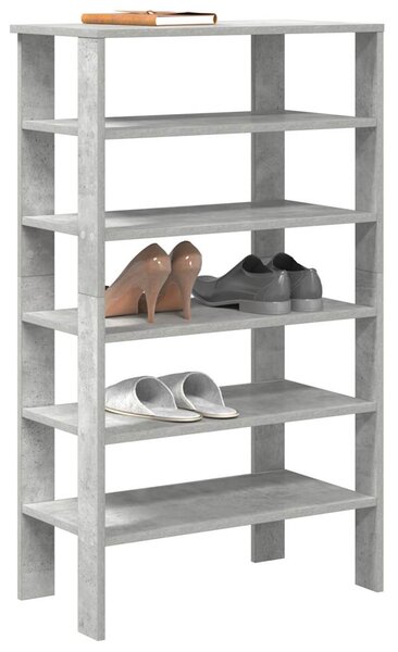 Półka na buty, betonowa szarość, 61x32x105 cm