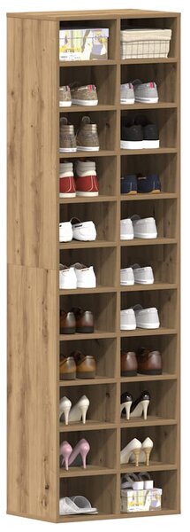Szafka na buty Artisan Oak 54x34x183 cm Drewno klejone