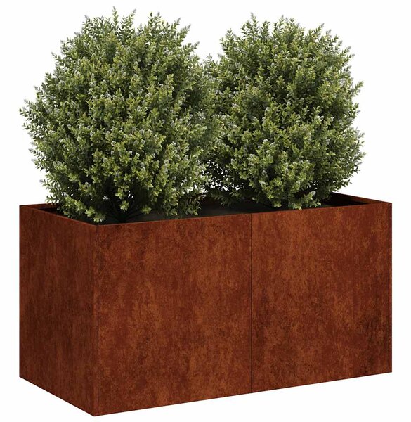 Doniczka Rusty 80x40x40 cm Stal nierdzewna