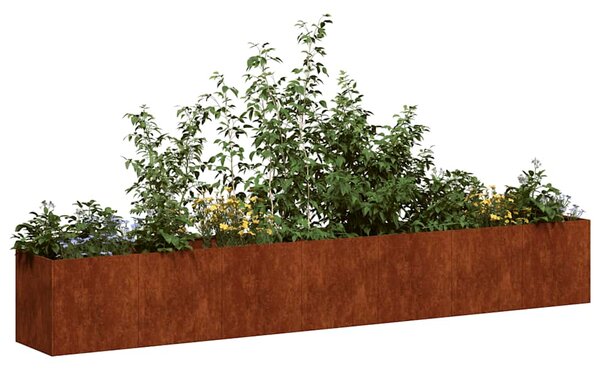 Doniczka Rusty 280x40x40 cm Stal nierdzewna