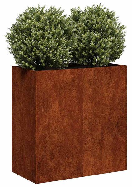 Doniczka Rusty 80x40x80 cm Stal nierdzewna