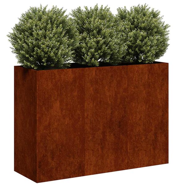 Doniczka Rusty 120x40x80 cm Stal nierdzewna