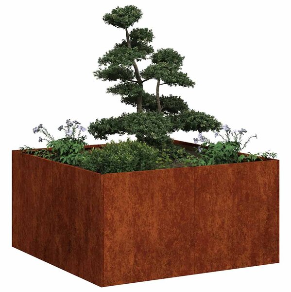 Doniczka Rusty 80x80x40 cm Stal nierdzewna