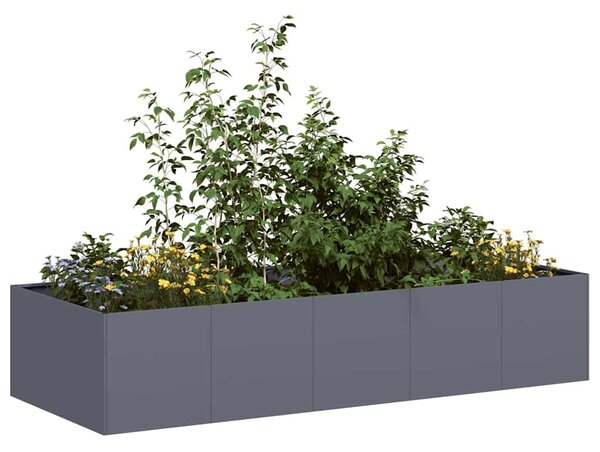 Doniczka Antracyt 200x80x40 cm Stal