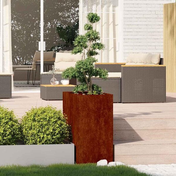 Doniczka Rusty 40x80x80 cm Stal nierdzewna