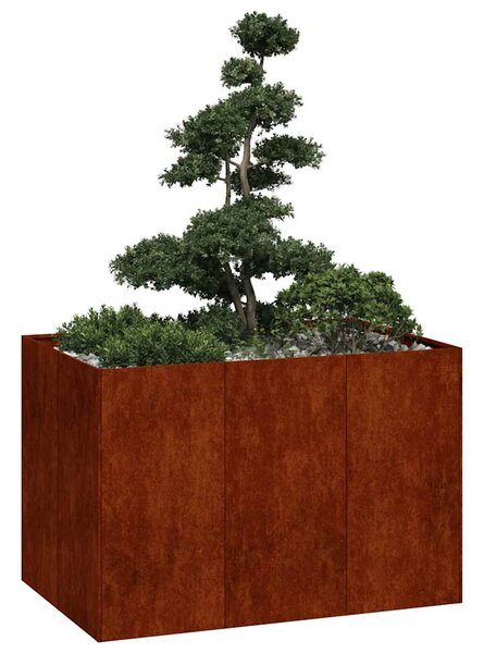 Doniczka Rusty 120x80x80 cm Stal nierdzewna
