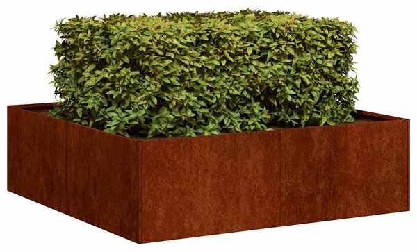 Doniczka Rusty 100x100x30 cm Stal nierdzewna