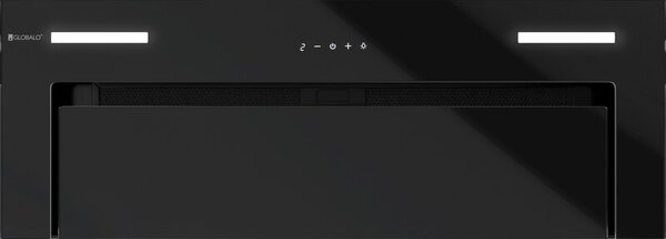 Okap GLOBALO Gingero 80.2 H2H Czarne szkÅo 425m3/h 60dB klasa B