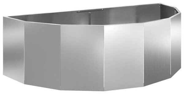 Donica Srebrny 120 x 60 x 35 cm Stal Galwanizowana