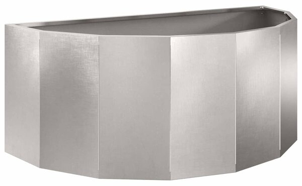 Donica Srebrny 90 x 45 x 35 cm Stal nierdzewna